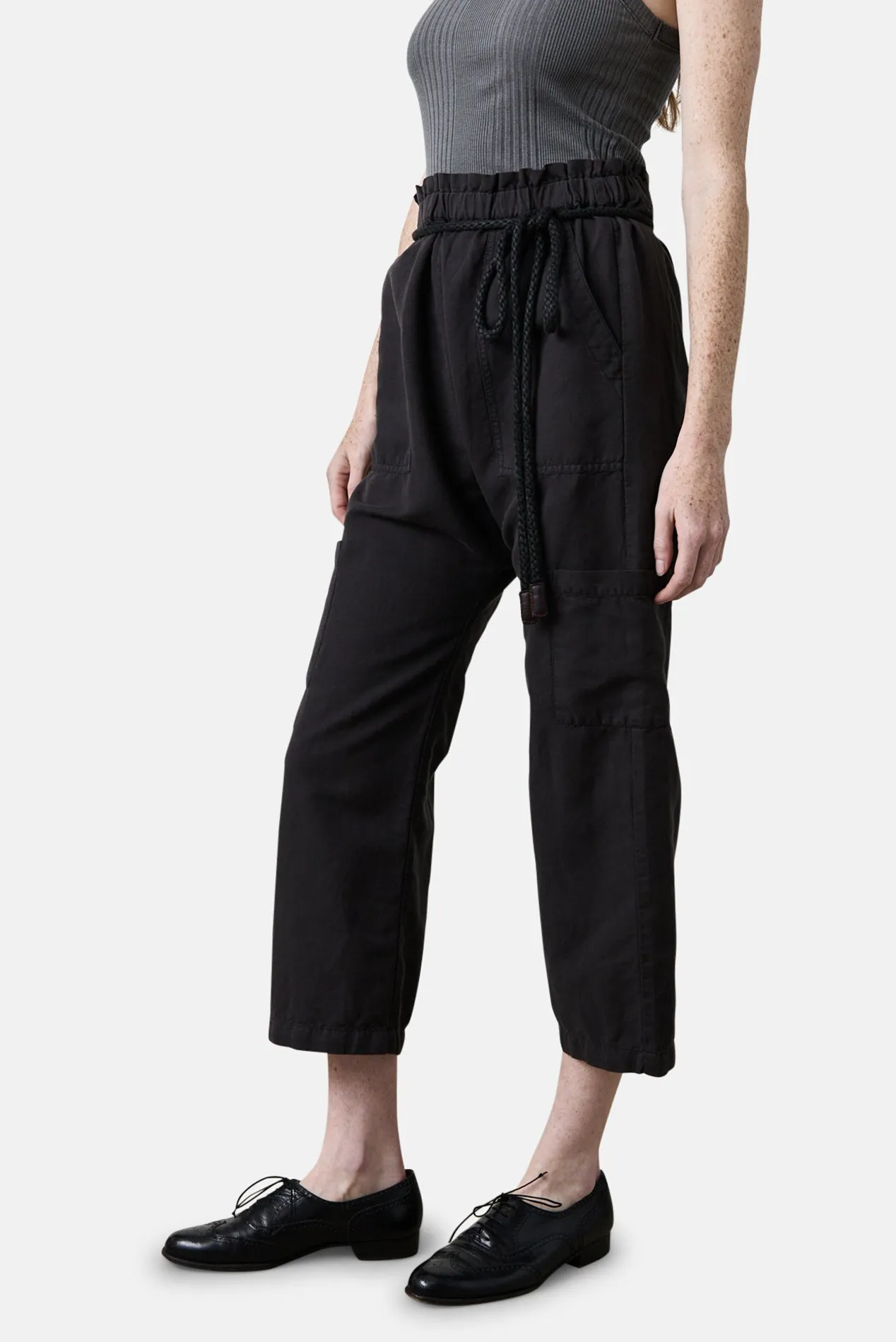 Shailey Paperbag Waist Pant Faded Black sold by Blue & Cream product image thumbnail 3