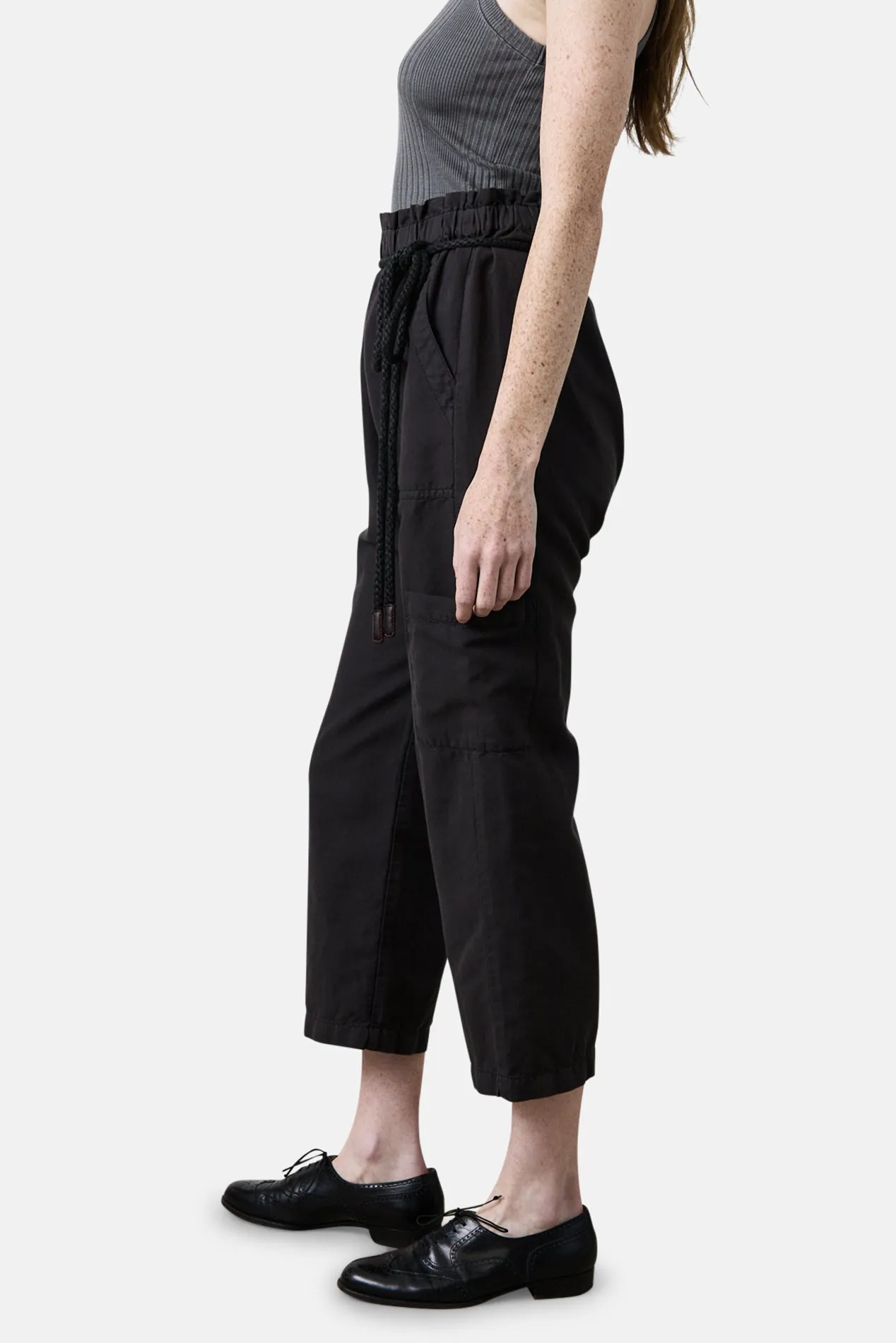 Shailey Paperbag Waist Pant Faded Black sold by Blue & Cream product image thumbnail 5