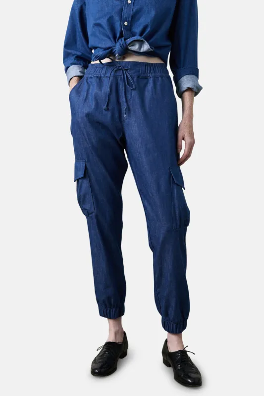 Johnny Cargo Joggers Denim Blue sold by Blue & Cream