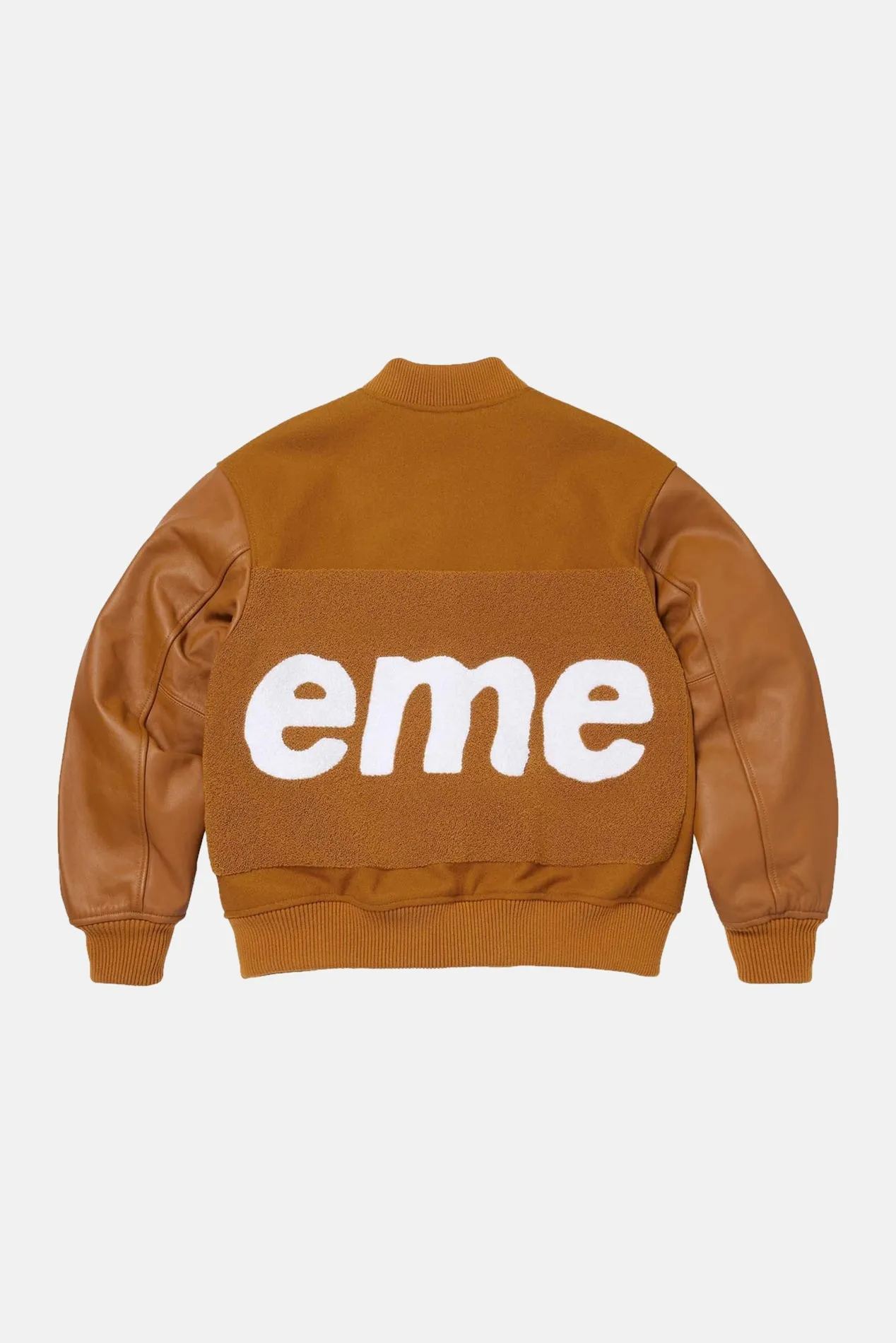 Big Logo Chenille Varsity Jacket Mustard sold by Blue & Cream product image thumbnail 3