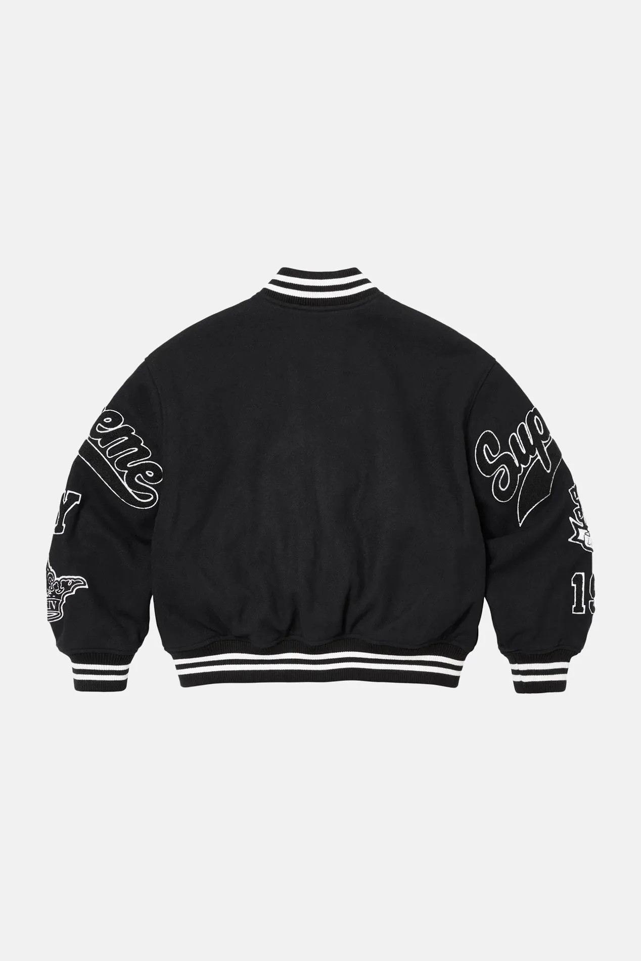 Veritas Varsity Jacket Black sold by Blue & Cream product image thumbnail 3