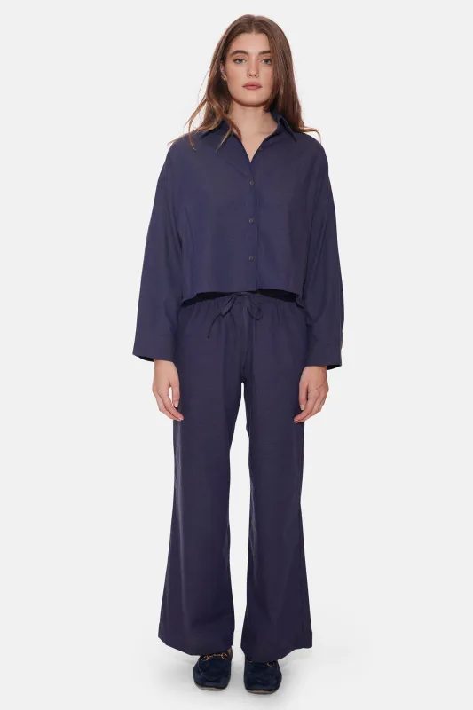 Tile Club Twill Set Navy sold by Blue & Cream