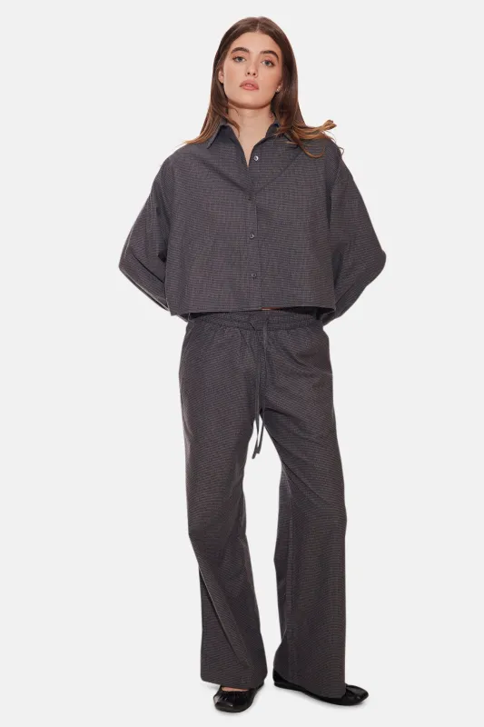 Tile Club Twill Set Houndstooth x Zimmermann Duncan Boots sold by Blue & Cream