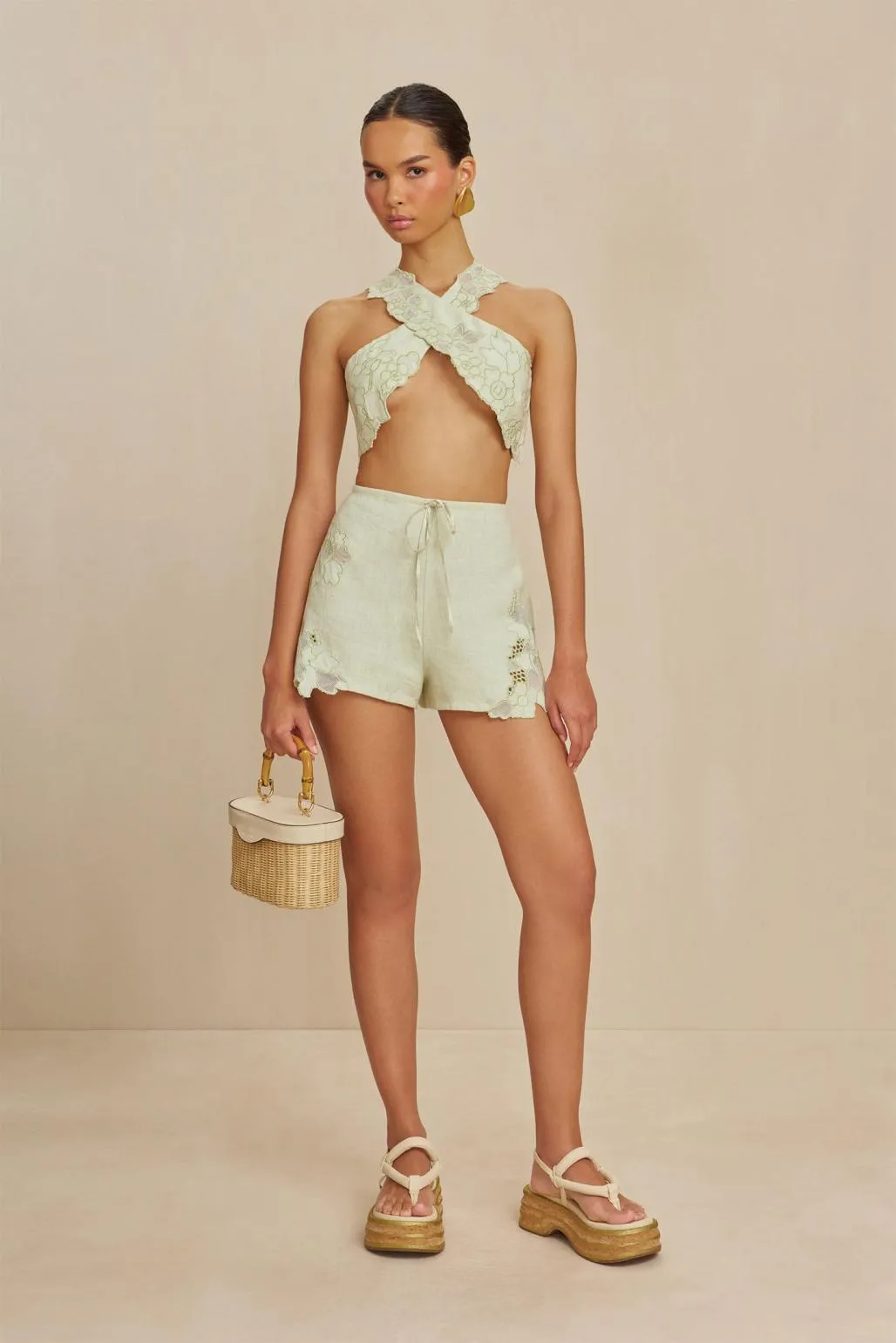 Zuria Short Light Honeydew sold by Blue & Cream