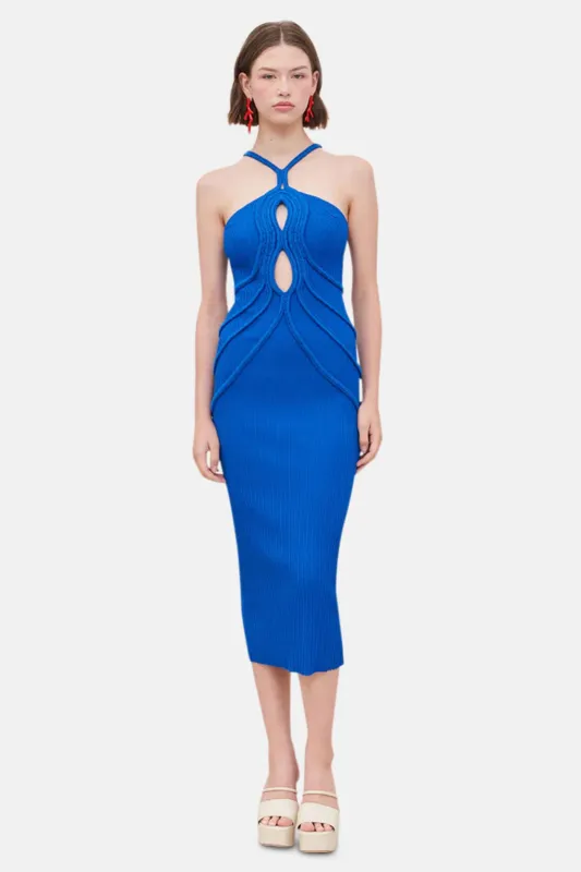 Avery Knit Dress Canal sold by Blue & Cream