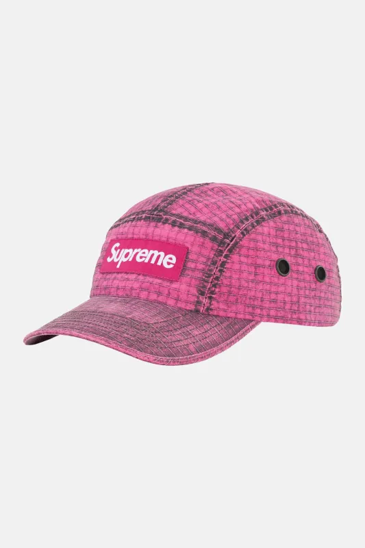 Distressed Ripstop Camp Cap Pink sold by Blue & Cream