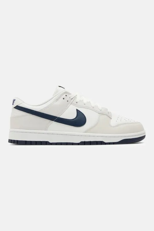 Mens Dunk Low White Midnight Navy sold by Blue & Cream