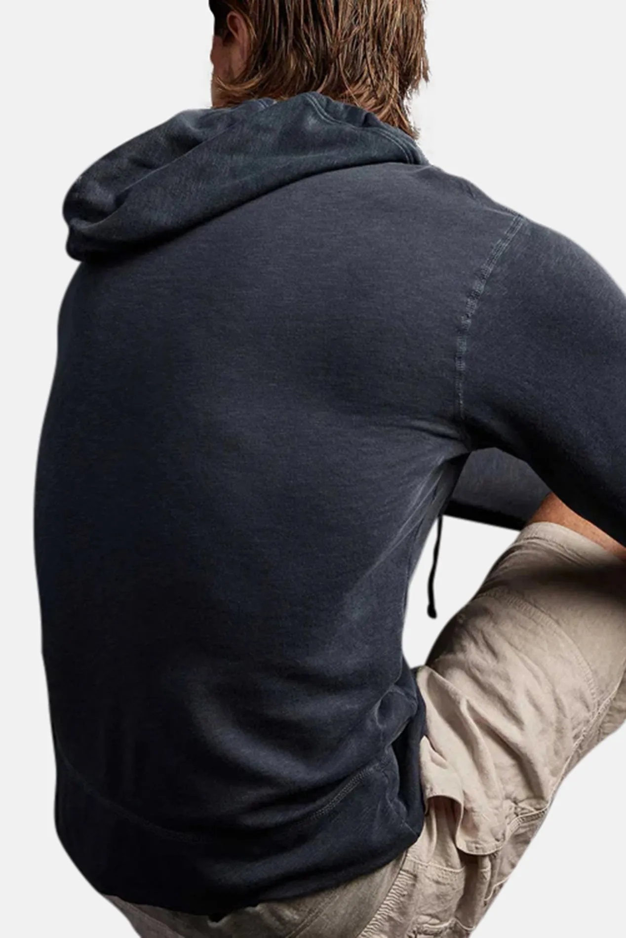 Vintage French Terry Zip Hoodie Deep sold by Blue & Cream product image thumbnail 4