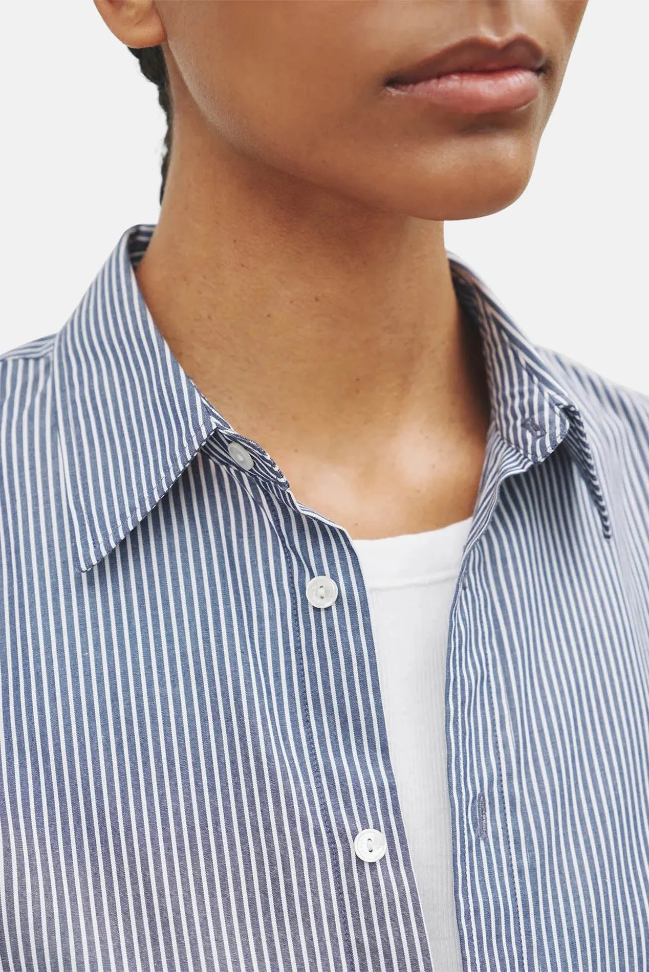 Raphael Classic Shirt Thin Stripes Navy sold by Blue & Cream product image thumbnail 3