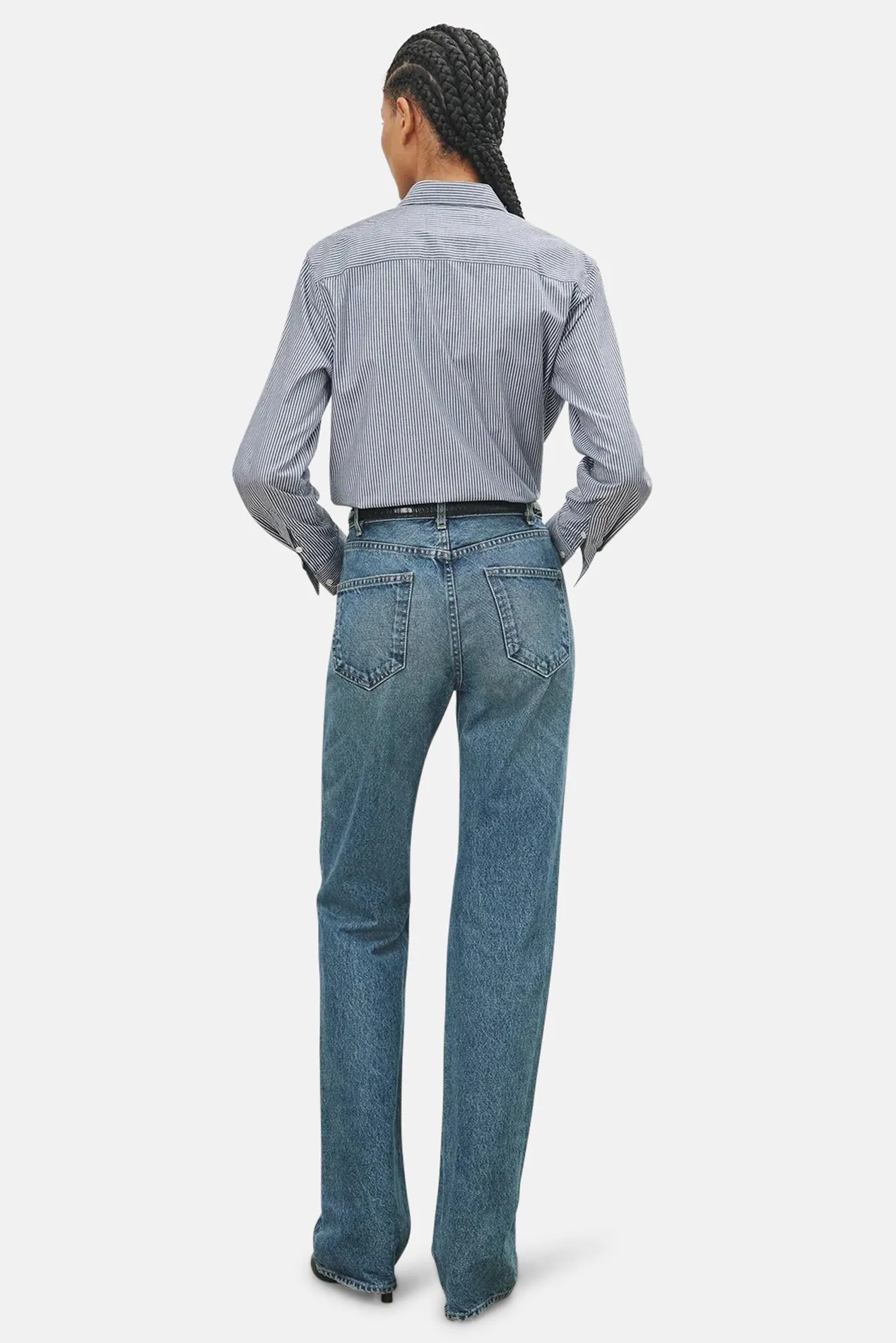 Raphael Classic Shirt Thin Stripes Navy sold by Blue & Cream product image thumbnail 2