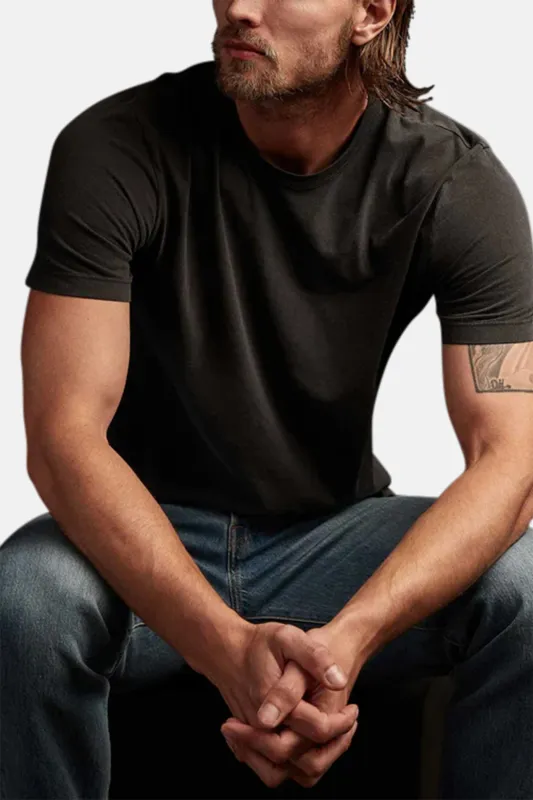 Lightweight Jersey SS Tee Carbon Pigment sold by Blue & Cream