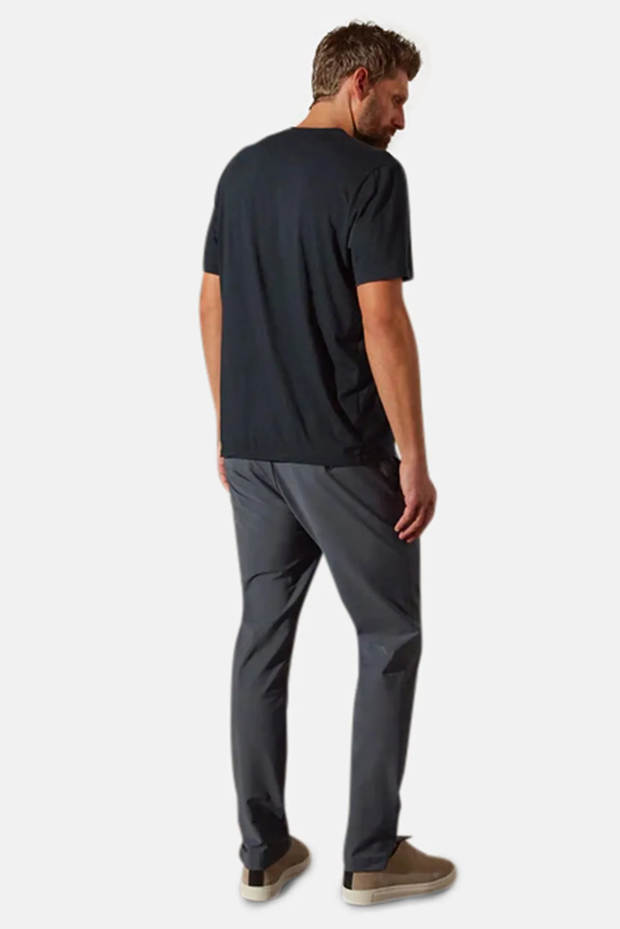 Elevated Lotus Jersey Crew Tee French Navy sold by Blue & Cream product image thumbnail 4