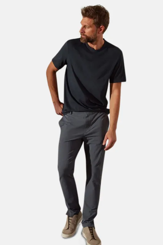 Elevated Lotus Jersey Crew Tee French Navy sold by Blue & Cream