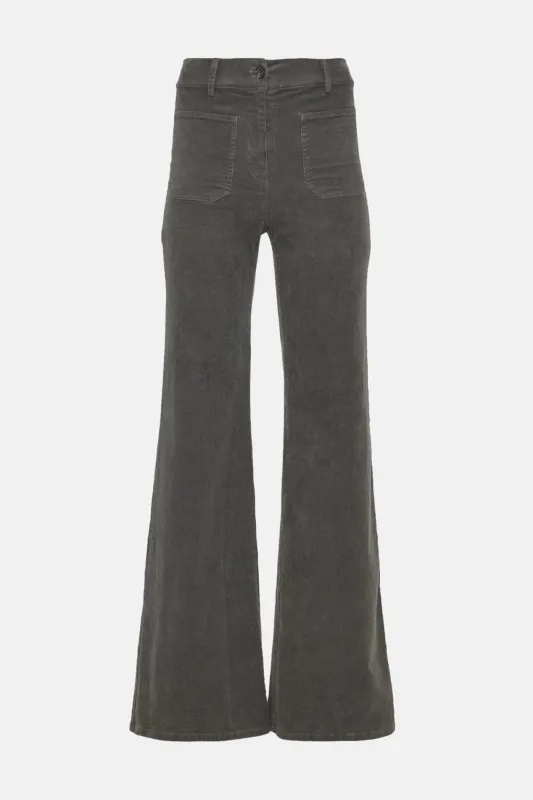 Florence Corduroy Pant Vintage Grey sold by Blue & Cream