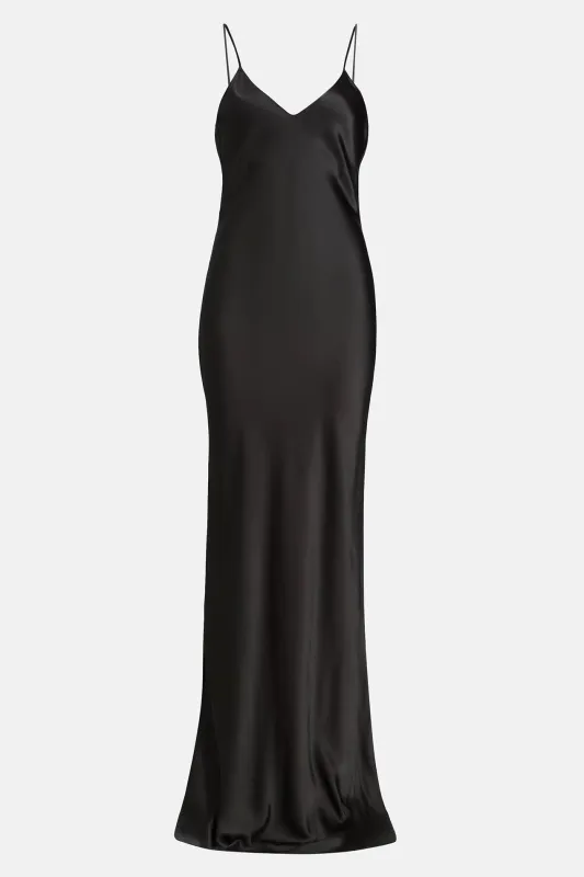 Cami Silk Gown Bottle Green sold by Blue & Cream