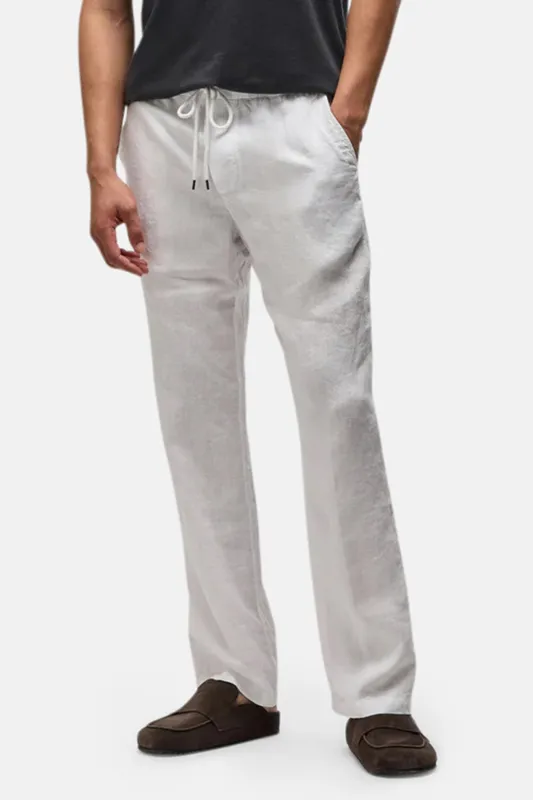 Lightweight Linen Pant French White sold by Blue & Cream