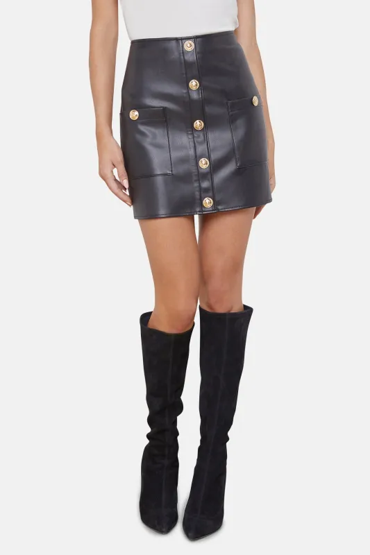 Truman Mini Skirt Black made by L'AGENCE