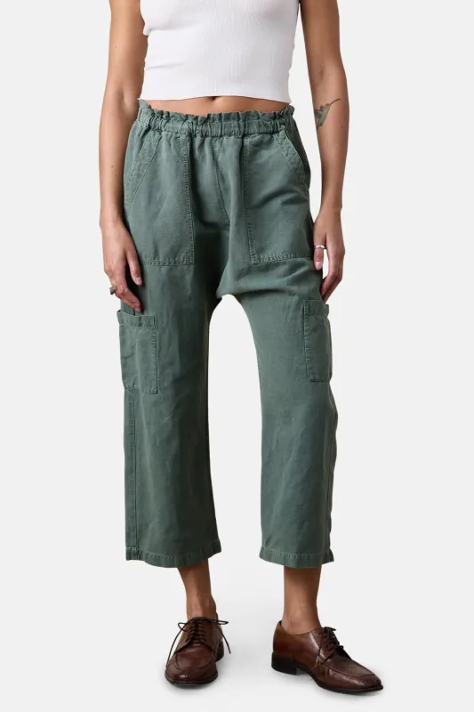 Shailey Paperbag Pant Sulpher Stone sold by Blue & Cream