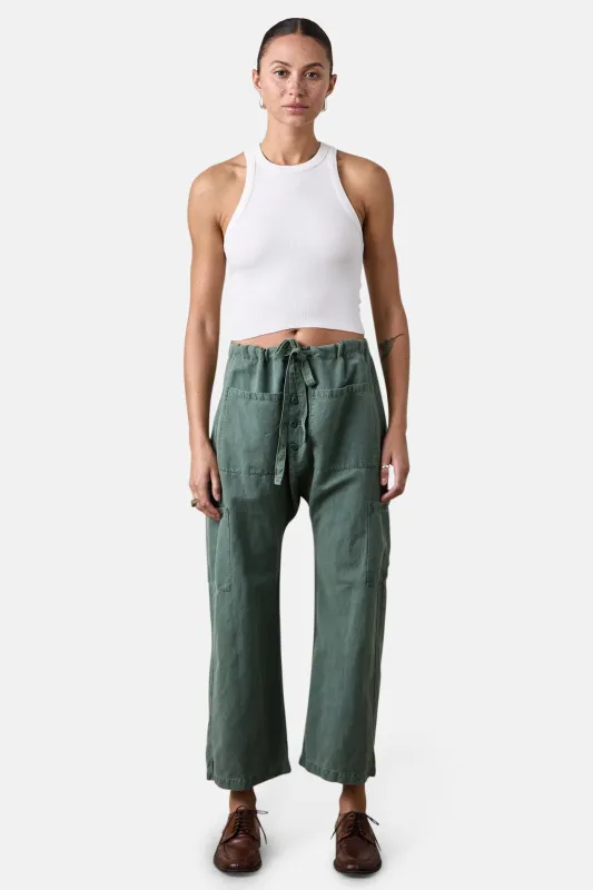 Carlson Drop Rise Tie Pant Sulpher Stone sold by Blue & Cream