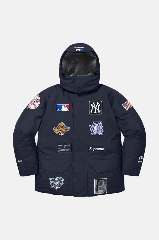 Supreme x NYY Gore-Tex 700-Fill Parka Navy sold by Blue & Cream