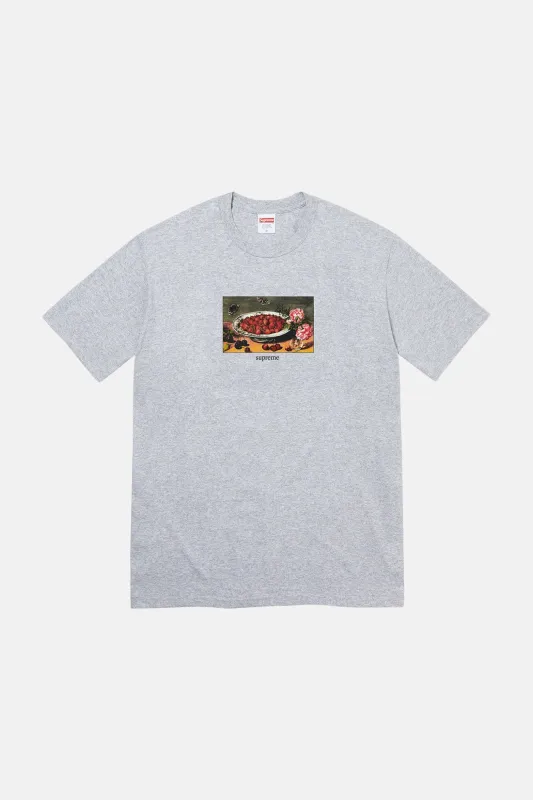 Supreme Strawberries Tee Heather Grey sold by Blue & Cream