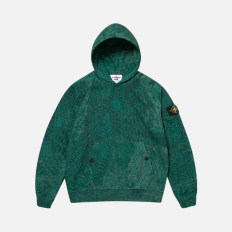 Supreme/Stone Island Hooded Sweatshirt Dark Green sold by Blue & Cream