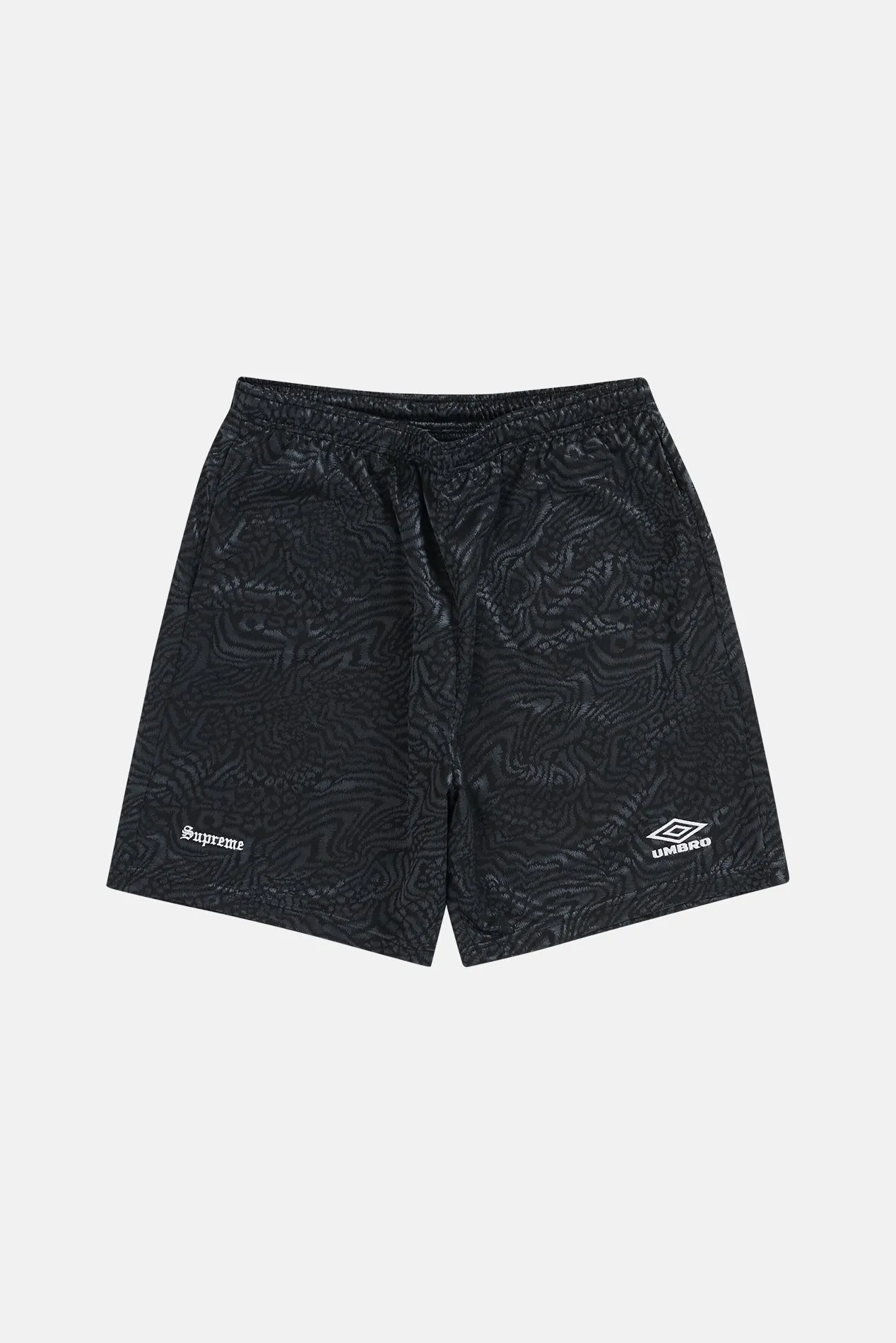 Supreme Umbro Animal Jacquard Soccer Short Black sold by Blue & Cream