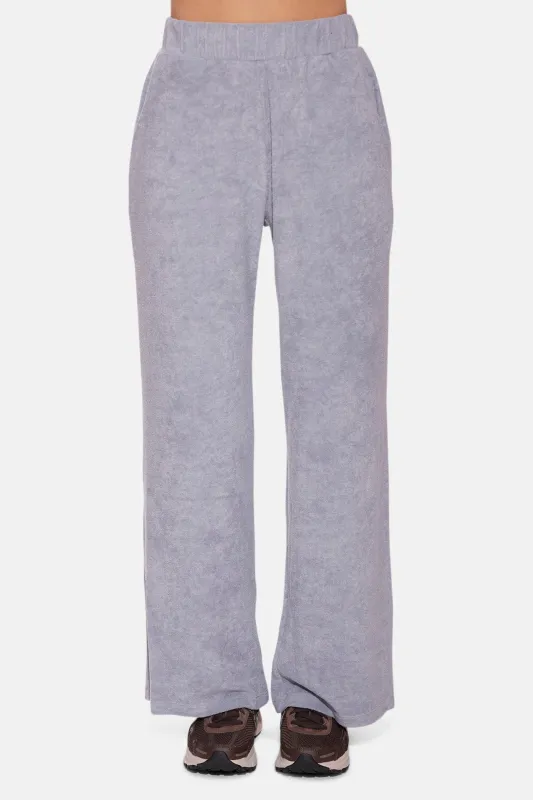 Goldie Wide Leg Terry Pant Grey sold by Blue & Cream