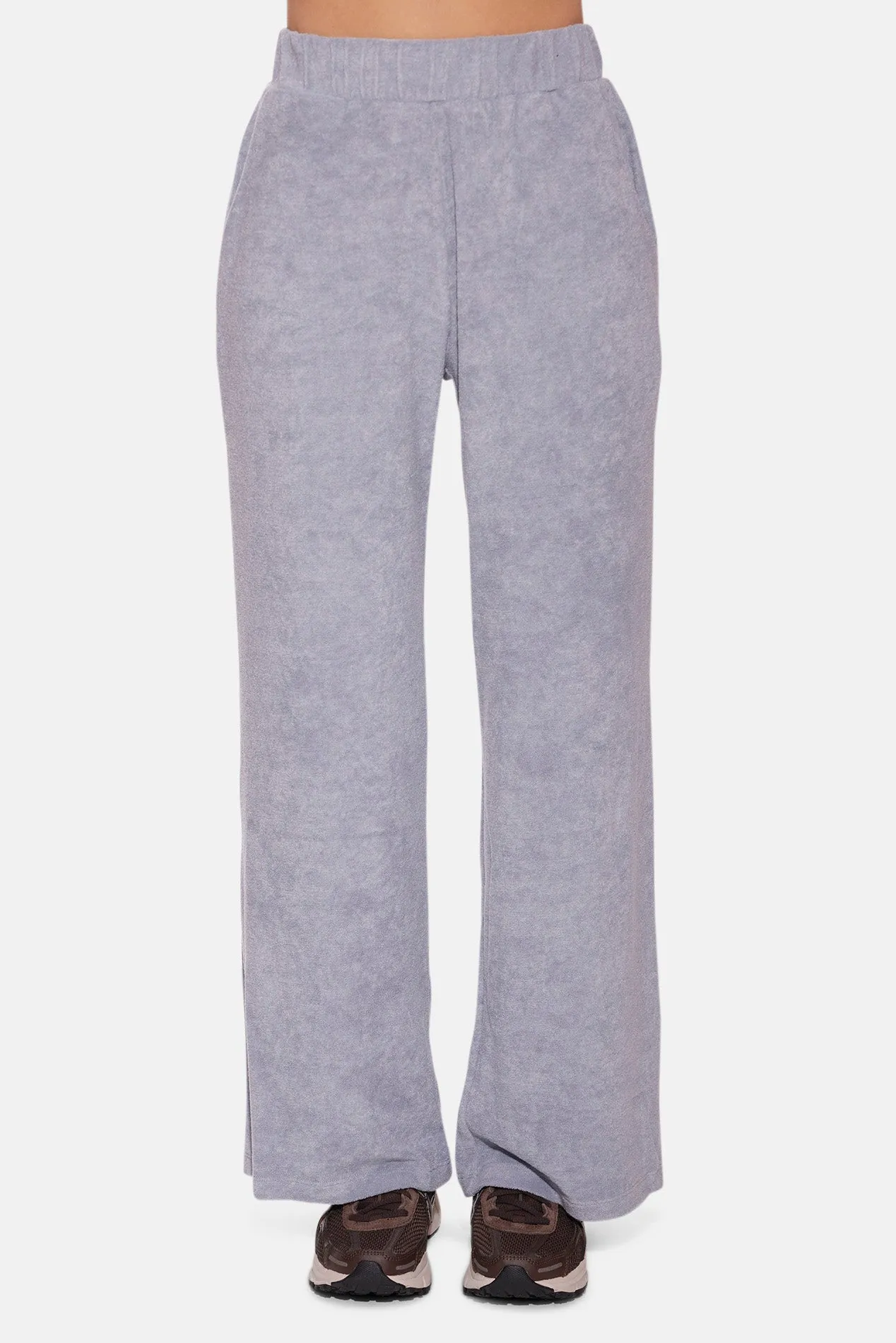 Goldie Wide Leg Terry Pant Grey sold by Blue & Cream