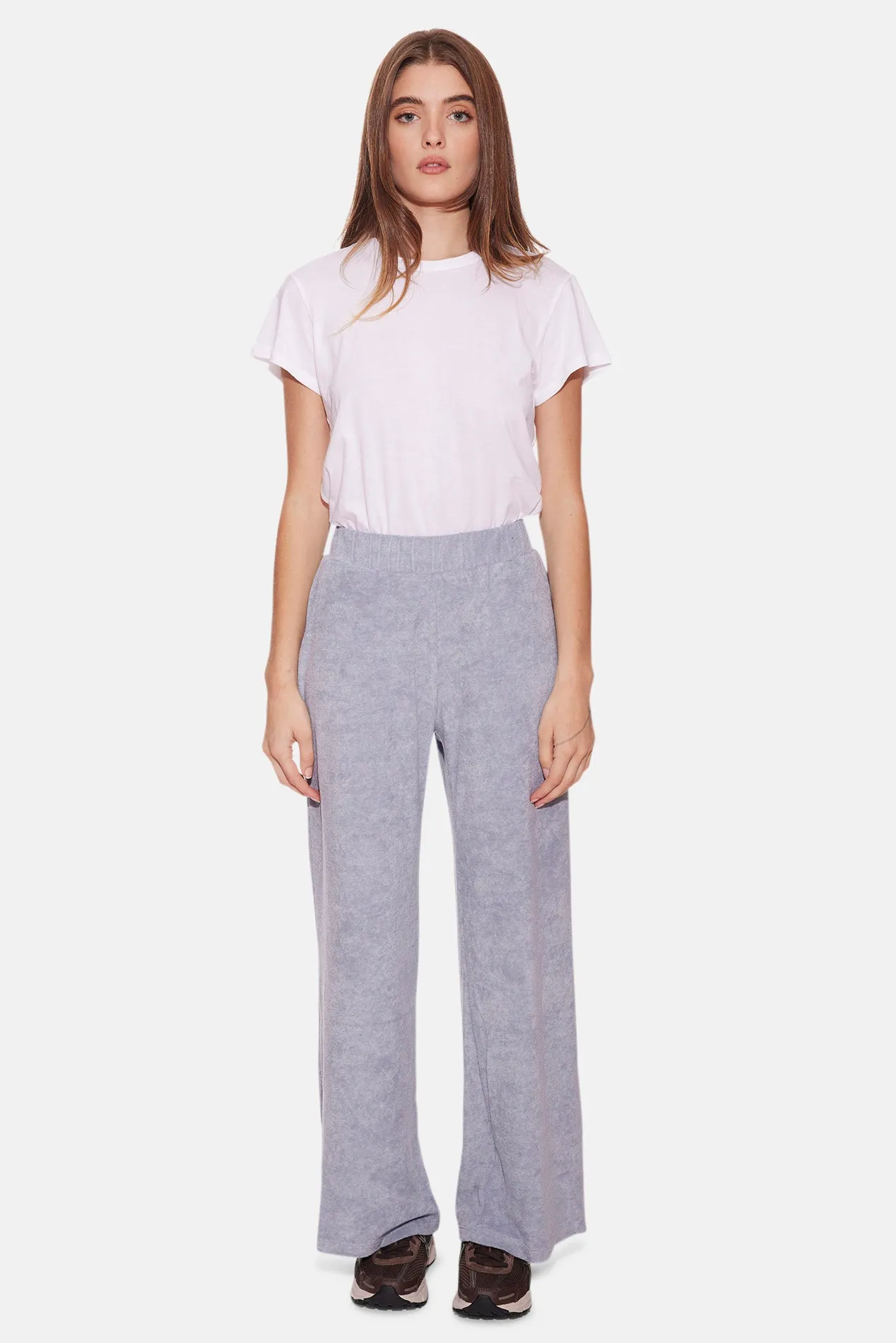 Goldie Wide Leg Terry Pant Grey sold by Blue & Cream product image thumbnail 4