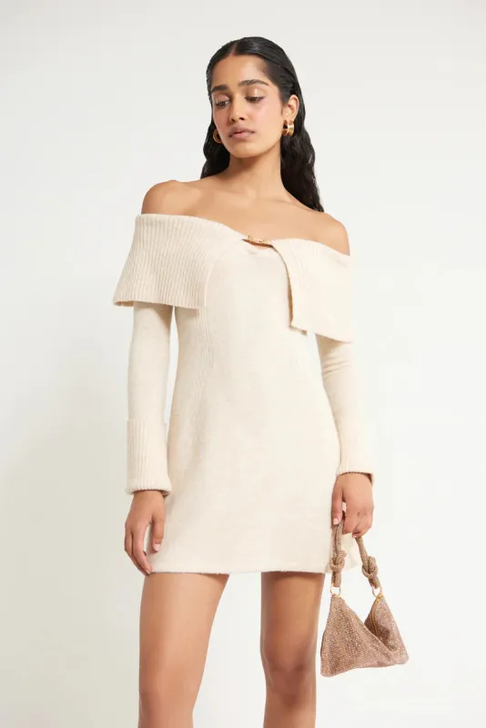 Edna Knit Dress Off White sold by Blue & Cream