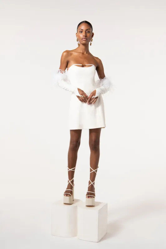 Jaslene Dress Off White sold by Blue & Cream