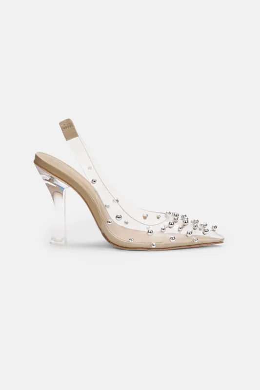 Bijan Sling Back Sandal Clear sold by Blue & Cream