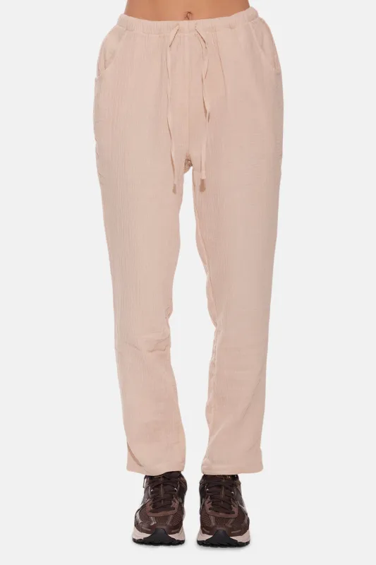 Dune Gauze Pant Natural sold by Blue & Cream