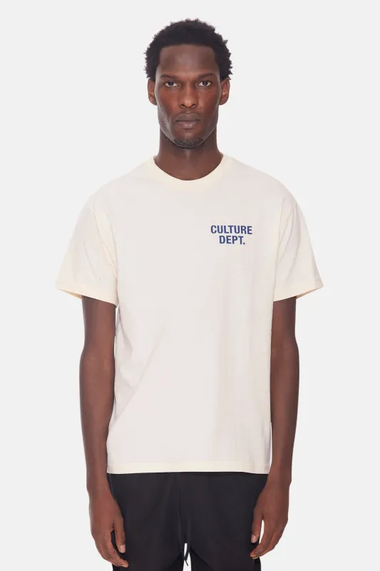 Culture Dept. Tee Cream/Navy sold by Blue & Cream