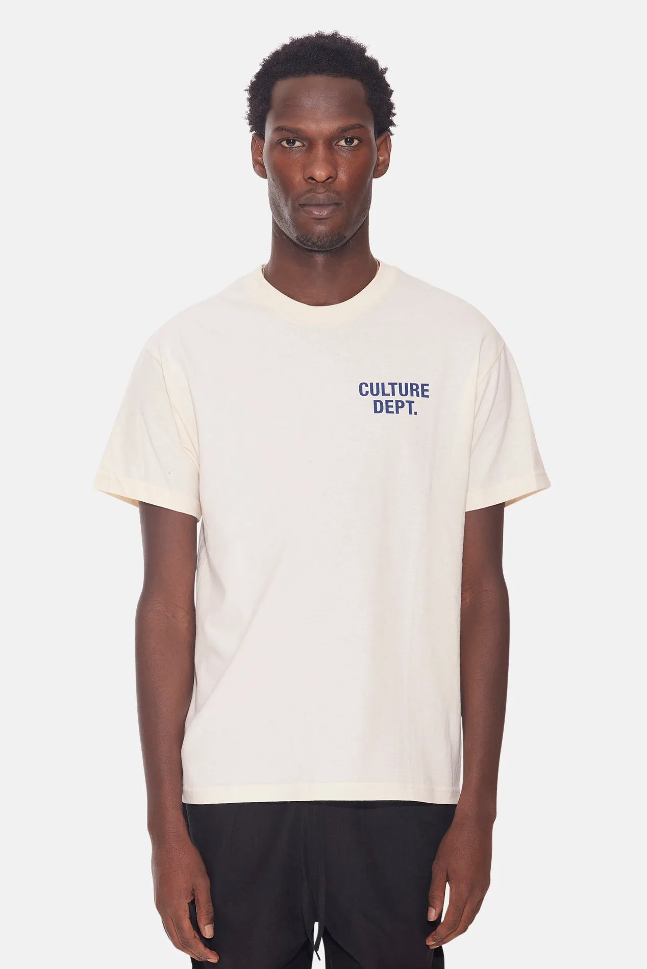 Culture Dept. Tee Cream/Navy sold by Blue & Cream