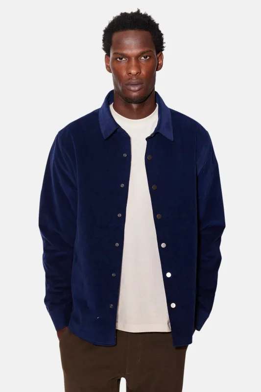 Best Sherpa Overshirt Rich Navy/Mocha sold by Blue & Cream