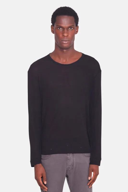 Linen Long Sleeve Black sold by Blue & Cream