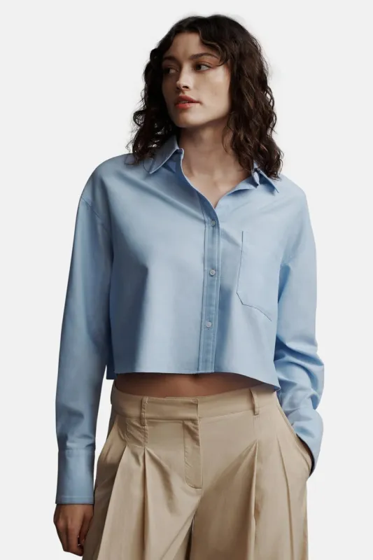 Little Big Joe In Cotton Shirting Blue sold by Blue & Cream