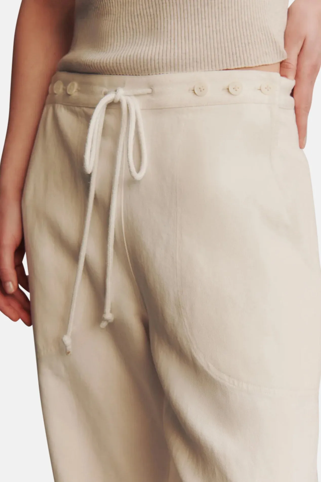 Jetties Beach Pant In Japanese Denim Natural sold by Blue & Cream product image thumbnail 2