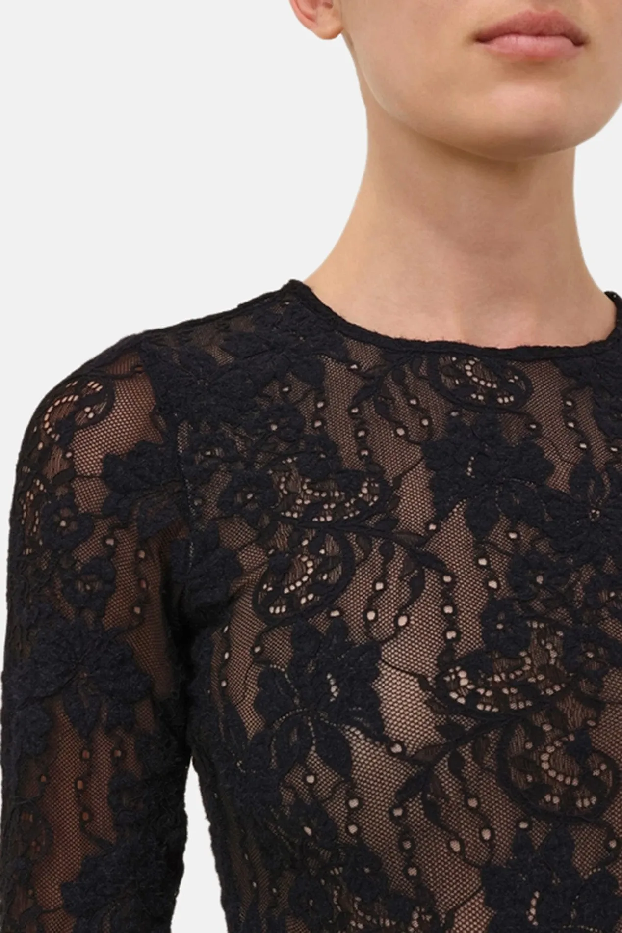 Longsleeve Lace Bodysuit Black sold by Blue & Cream product image thumbnail 4