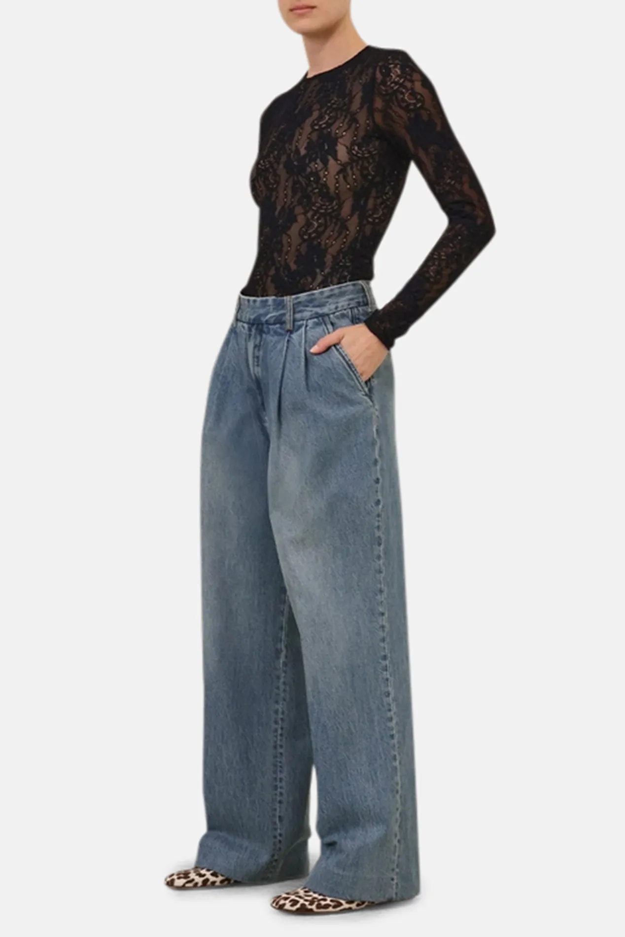 Longsleeve Lace Bodysuit Black sold by Blue & Cream product image thumbnail 3