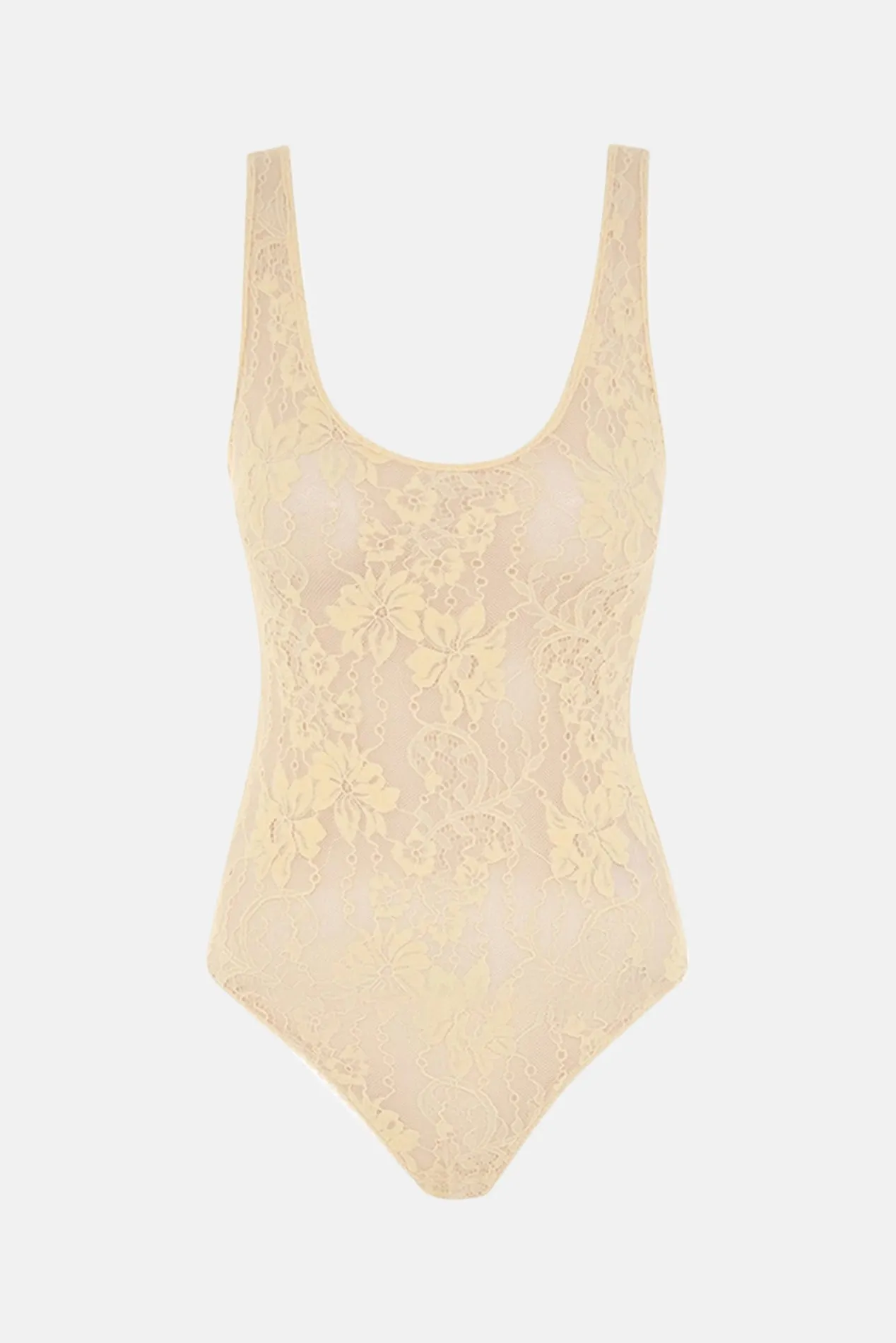 Lace Scoop Neck Bodysuit Cream sold by Blue & Cream product image thumbnail 5