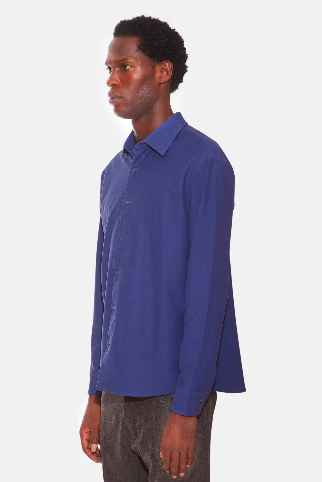 Dre Pique Button Up Shirt Marine Blue sold by Blue & Cream product image thumbnail 2