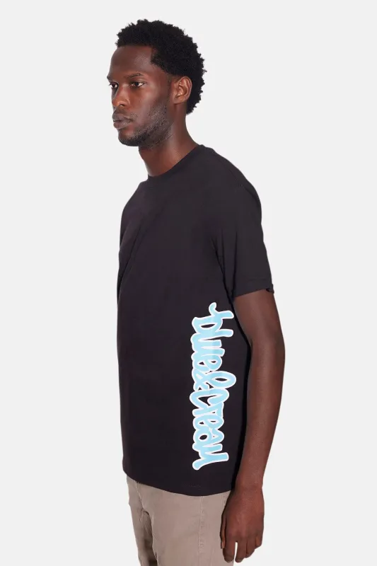 Graffiti Logo Tee Black/Blue sold by Blue & Cream
