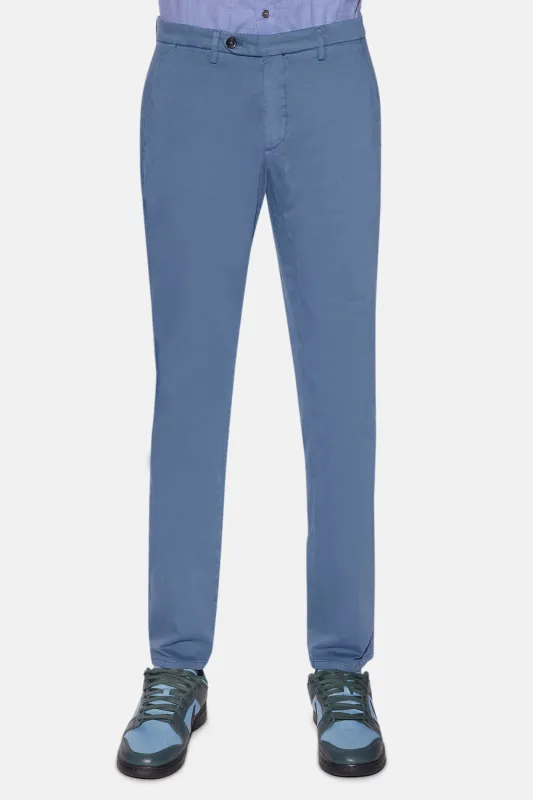Cotton Stretch Pants Rich Blue sold by Blue & Cream
