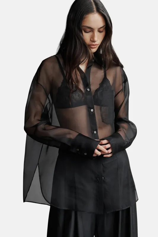 Big Joe Sheer Shirt Black sold by Blue & Cream