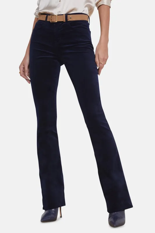 Stevie Velvet Pant Deep Midnight sold by Blue & Cream