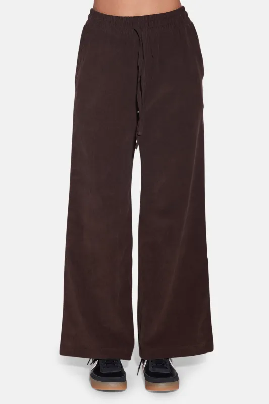 Remy Micro Cord Wide Leg Pant Brown sold by Blue & Cream