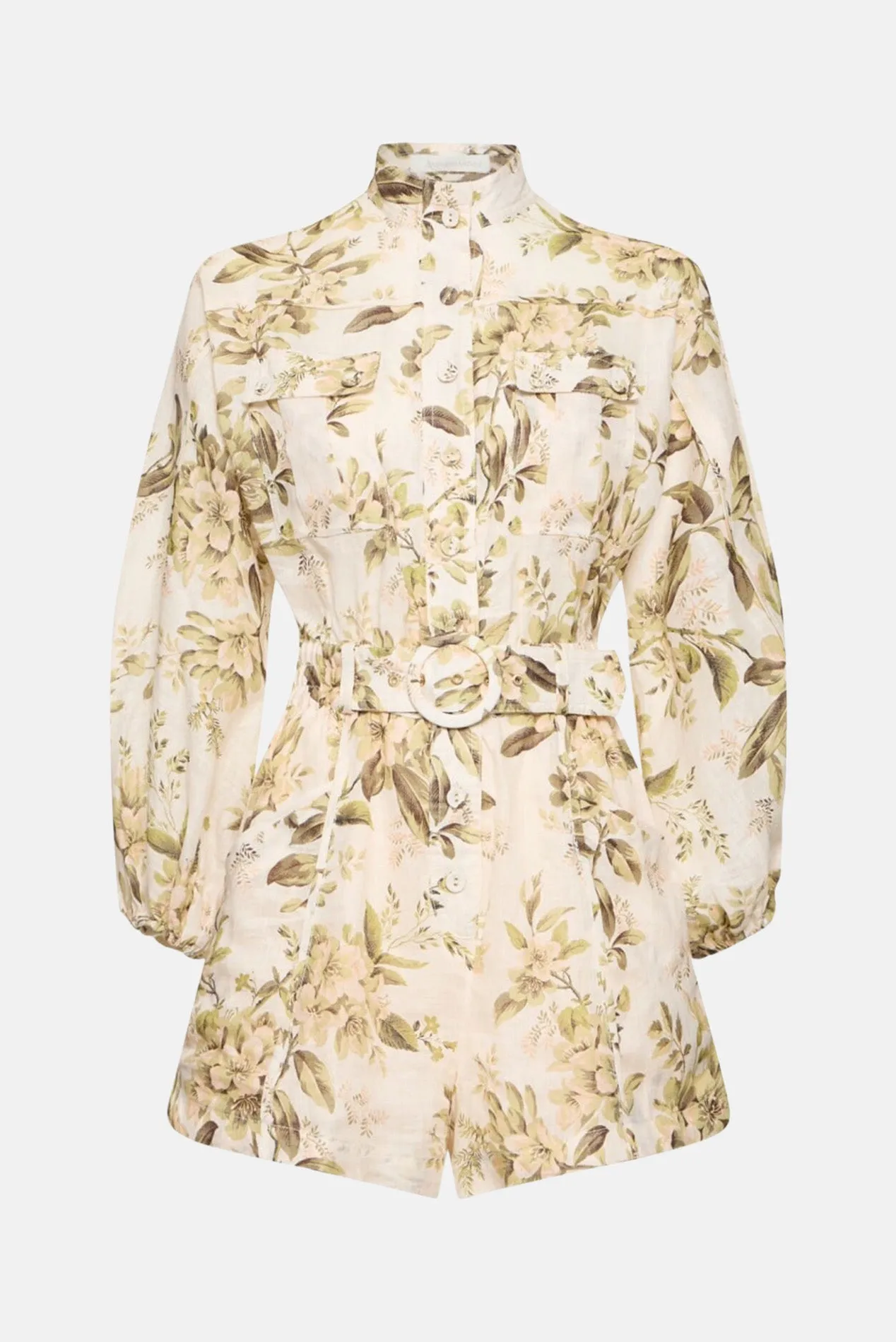 Golden Panelled Playsuit Sage Toile Floral sold by Blue & Cream product image thumbnail 3